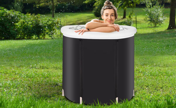 Recovery Ice Tub Foldable Bathtub Outdoor Portable Cold Water Therapy Tub Fitness Rehab Ice Tub For Athletes Long Lasting Insulated Ice Tub, Spa Soaking Bucket - Image 7