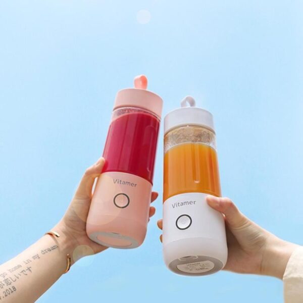 350ml Portable Blender Juicer Electric USB Rechargeable Mixer Smoothie Slushy Cup Juice Blender Bottle USB Charging Kitchen Gadgets - Image 6