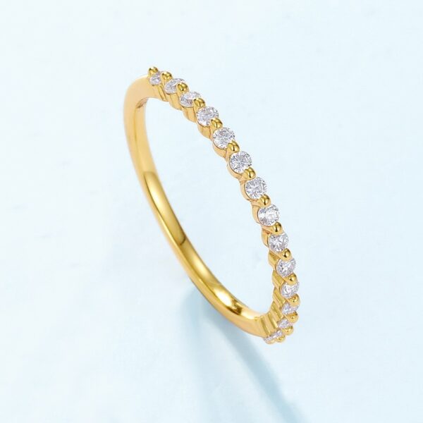 Hot Mining Simple Bright Moissanite Ring - Image 2