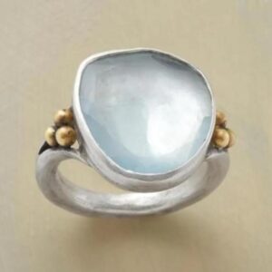 Popular Creative Vintage Court Style Moonstone Ring