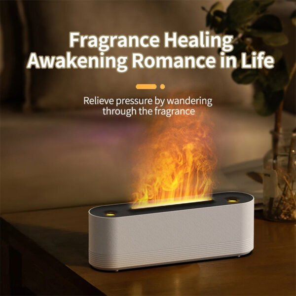 Flame Air Humidifier Ultrasonic 7 Colors Aroma Diffuser LED Cool Mist Maker Fogger Essential Oil Room Fragrance Office Home Decor - Image 5