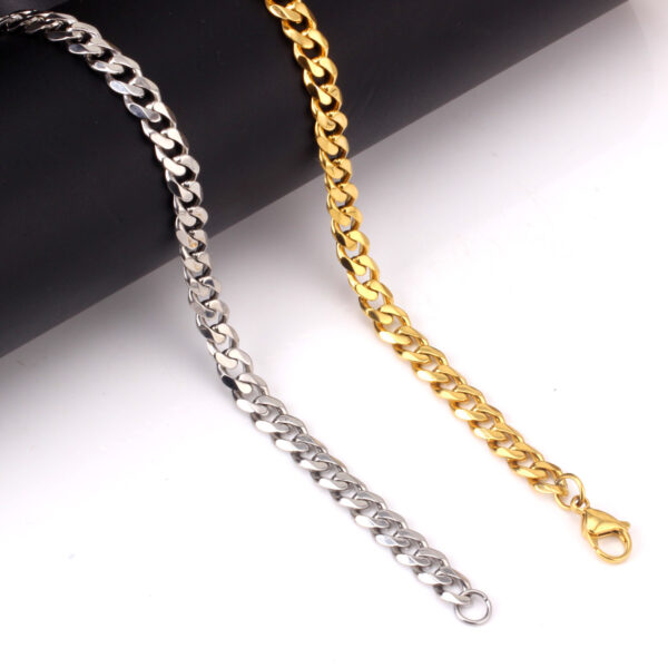 Fashion Hip Hop Personality Stainless Steel Cuban Link Chain - Image 3