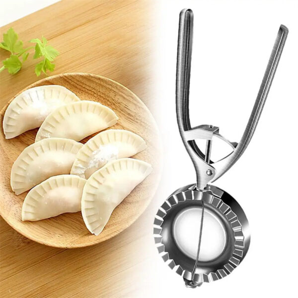 Kitchen Dumpling Mold Stainless Steel Dumpling Machine Pressing Home Baking Tool Skin Press Tool Dumpling Noodle Manual Kitchen Gadgets - Image 2