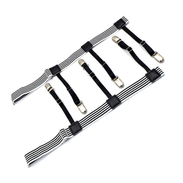 3 Leg-supporting Ring Garter Duckbill Clip Metal Buckle For Men And Women