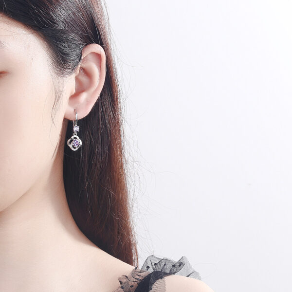 S925 Sterling Silver Earrings South Korea Elegant Long - Image 2