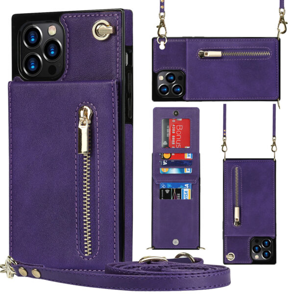 Zipper Phone Case Phone Case Crossbody - Image 3