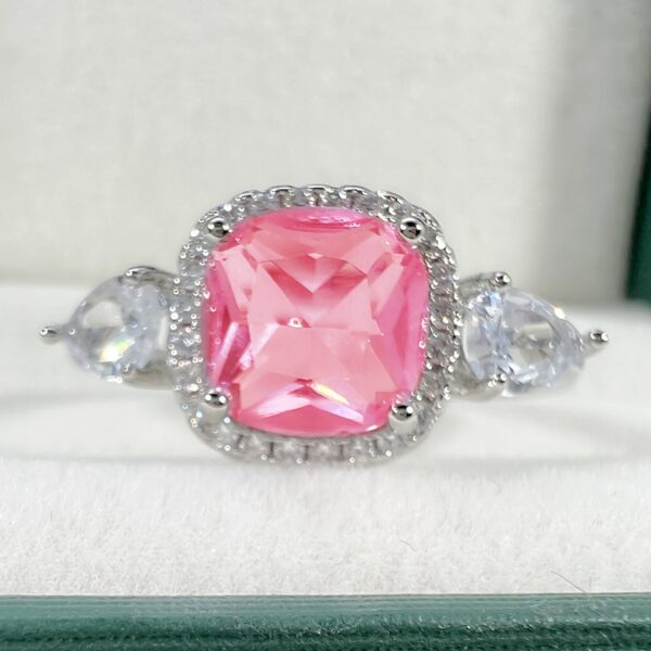 Square Diamond Color Crystal Ring - Image 6