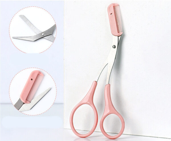 Eyebrow Trimming Knife With Comb Curved Moon Small Beauty Supplies Gadgets - Image 4