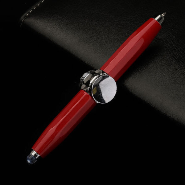 Creative Multi-Function LED Pen Spinning Decompression Gyro Metal Ballpoint Pen Fashion Office School Supplies Writing Pens - Image 3