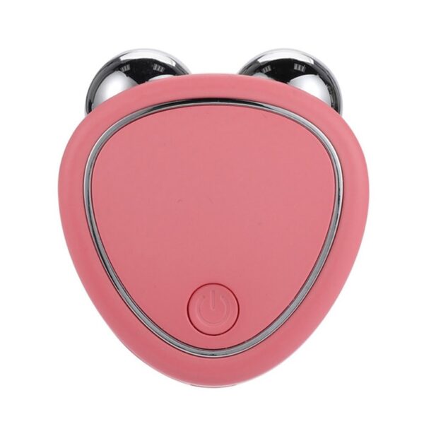 Portable Facial Micro-current Beauty Instrument For Lifting Thinning And Reducing Edema With Double Roller Massager - Image 4