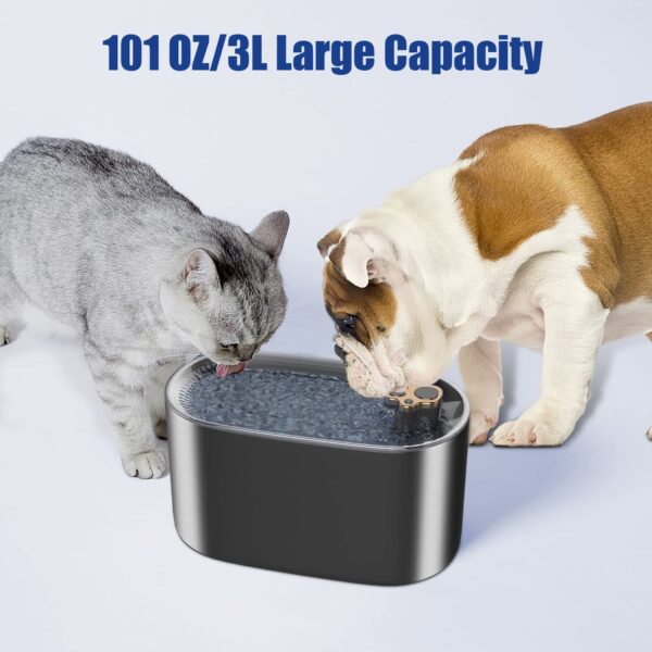 3L Cat Water Fountain Filter Automatic Drinker For Dogs Cats Pet Water Dispenser Ultra-Quiet Water Dispenser With LED Light Pet Products - Image 6