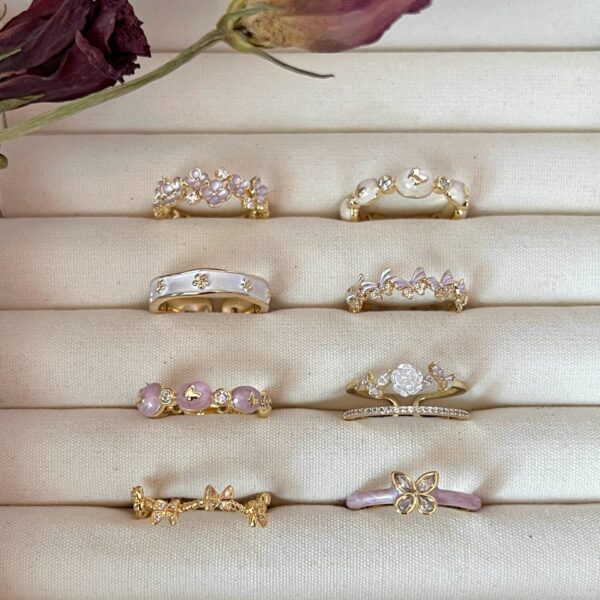Niche Unique Korean Style Light Luxury High-grade Butterfly Ring