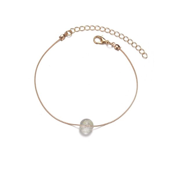 Personalized Women's Anklet Acrylic Luminous Beads - Image 5