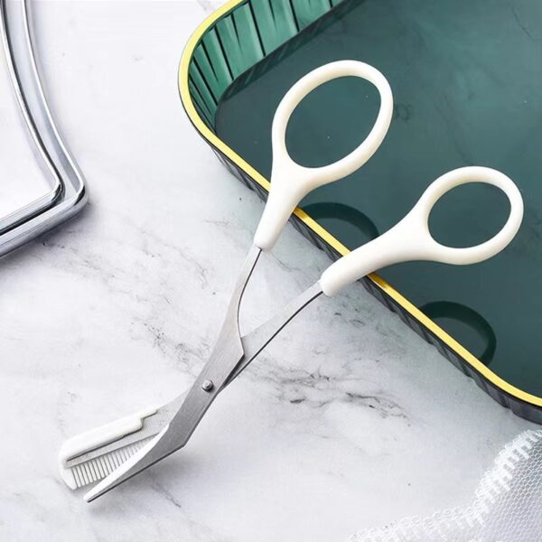 Eyebrow Trimming Knife With Comb Curved Moon Small Beauty Supplies Gadgets - Image 5