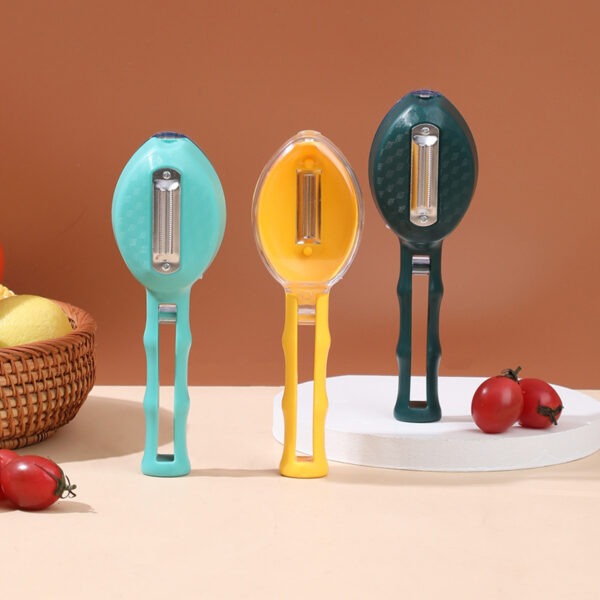 Peeling Knife With Storage Lid Fruit And Potato Peeler Kitchen Gadgets - Image 6