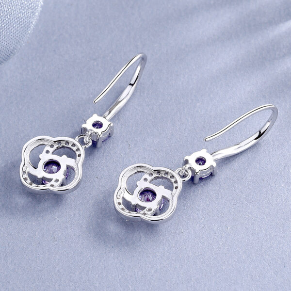 S925 Sterling Silver Earrings South Korea Elegant Long - Image 4