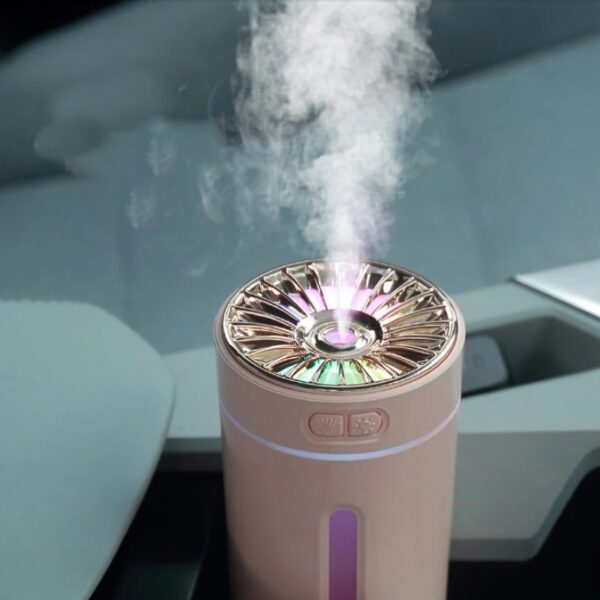 Wireless Air Humidifier Colorful Lights Mute Ultrasonic USB Fogger Diffuser Purifier 800mAh Rechargeabl Cool Mist Maker For Car - Image 4