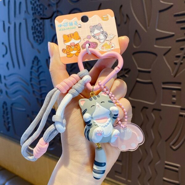 Creative Portable Cartoon Cat Keychain - Image 6