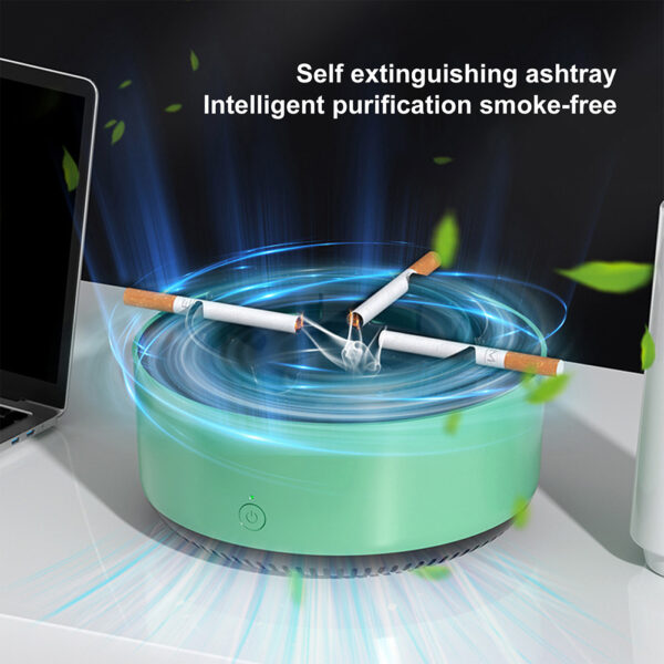 Air Purifier Ashtray Intelligent Electronic Ashtray For Filtering Second-Hand Smoke From Cigarettes Remove Smoking Home Office - Image 2