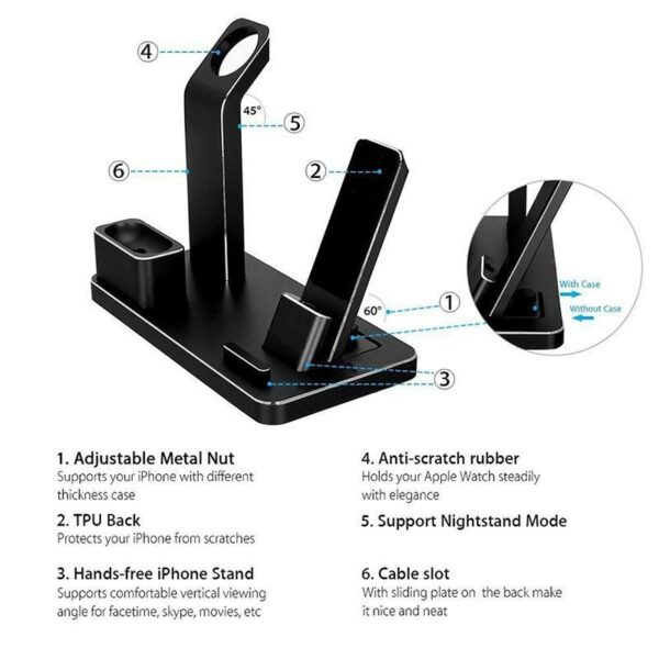 4 IN 1 AIRPODS CHARGING DOCK HOLDER - Image 4