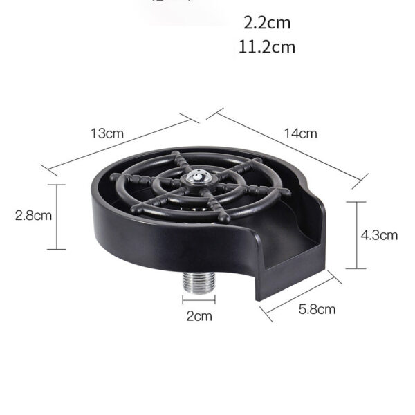 Bar Counter Cup Washer Sink High-pressure Spray Automatic Faucet Coffee Pitcher Wash Cup Tool Kitchen - Image 4