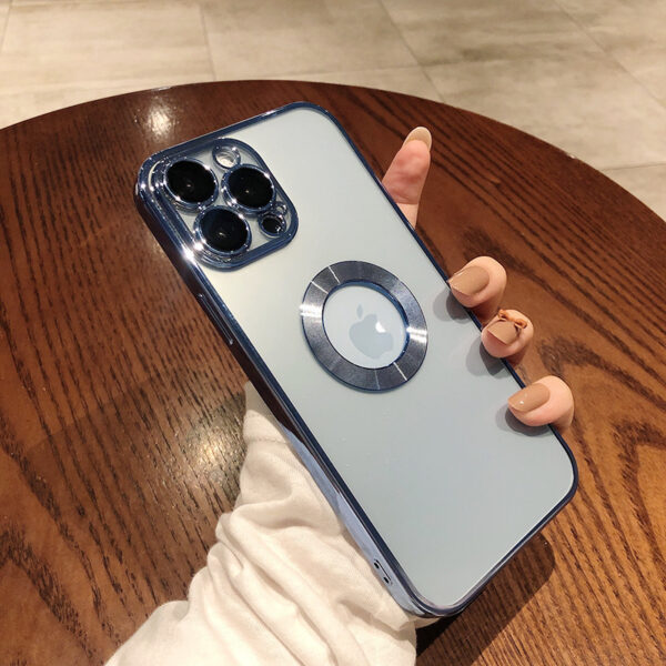 Phone Case With Camera Protector Advanced Electroplating Integrated With Lens Protector Phone Case For Iphone12 13promax Simple 11 Soft - Image 5