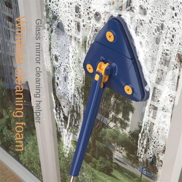 Extendable Triangle Mop 360 Rotatable Adjustable 110 Cm Cleaning Mop For Tub Tile Floor Wall Cleaning Mop Deep Cleaning Mop - Image 5