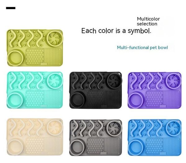 Dog Silicone Licking Pad Pet Licking Mat Silicone Smelling Mat Multifunctional Food Bowl Pets Supplies - Image 2