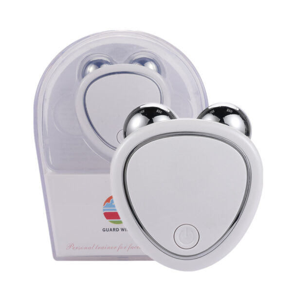 Portable Facial Micro-current Beauty Instrument For Lifting Thinning And Reducing Edema With Double Roller Massager - Image 10