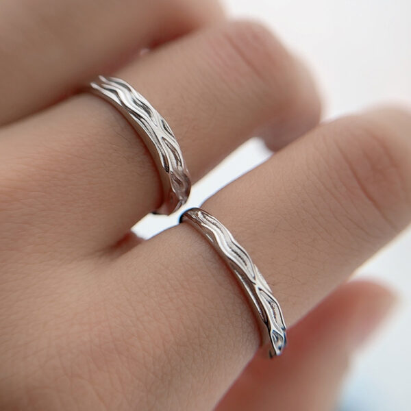 Creative Simple S925 Sterling Silver Ring - Image 2