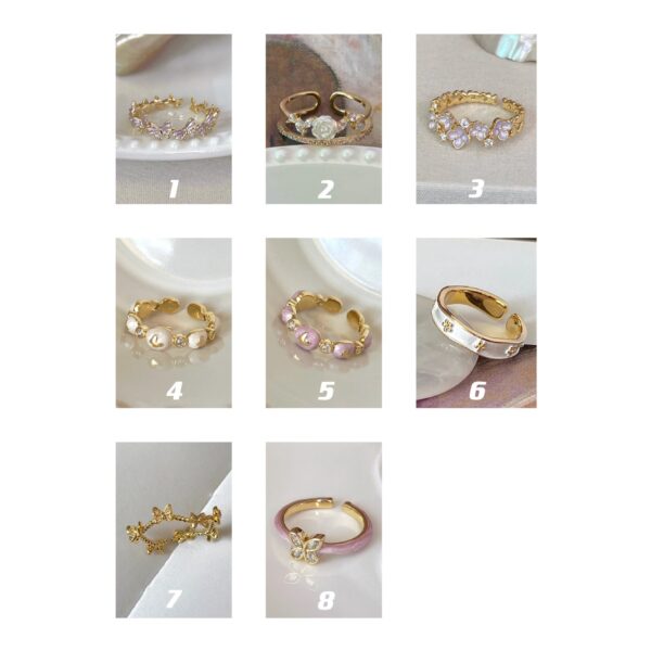 Niche Unique Korean Style Light Luxury High-grade Butterfly Ring - Image 2