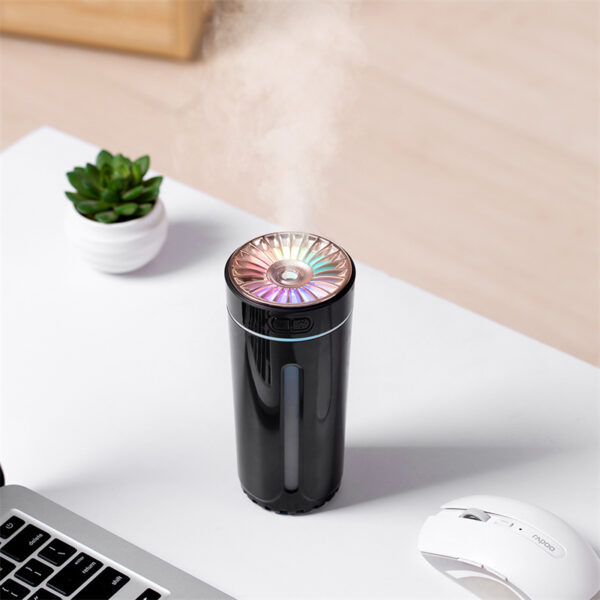 Wireless Air Humidifier Colorful Lights Mute Ultrasonic USB Fogger Diffuser Purifier 800mAh Rechargeabl Cool Mist Maker For Car - Image 7