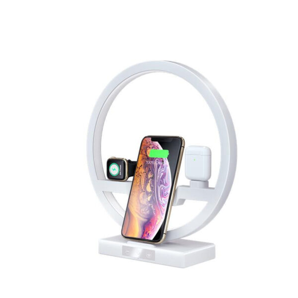 Fast Charging 4 in 1 Bedside Lamp Wireless Charger Bracket - Image 10