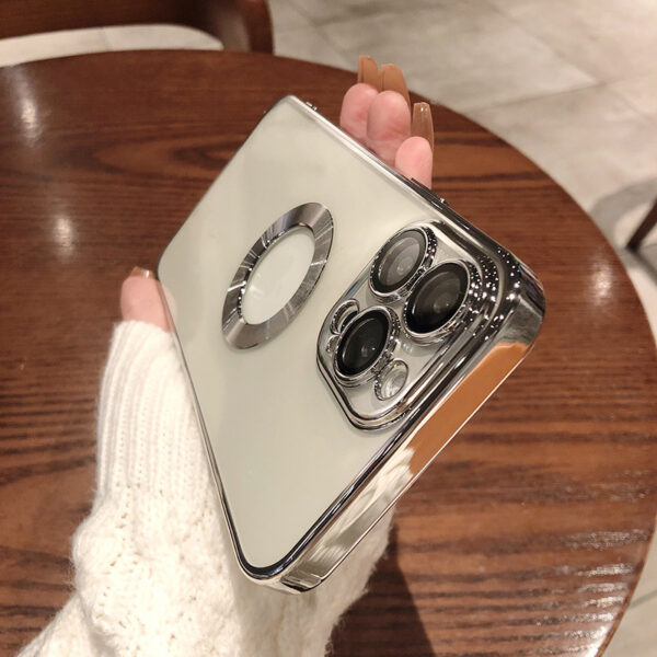Phone Case With Camera Protector Advanced Electroplating Integrated With Lens Protector Phone Case For Iphone12 13promax Simple 11 Soft - Image 8