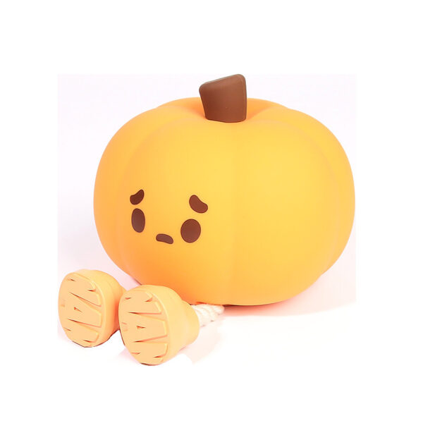 Home Decor Halloween Pumpkin Night Light Cute Soft Silicone Lamp Touch  Dimmable Rechargeable Bedside Decor Light Kids Gifts Halloween Decorations - Image 10