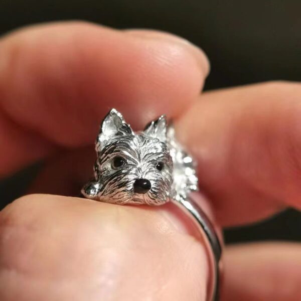 Female Creative Cartoon Puppy Ring - Image 4