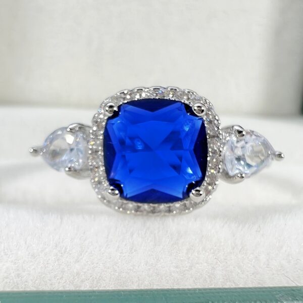Square Diamond Color Crystal Ring - Image 5