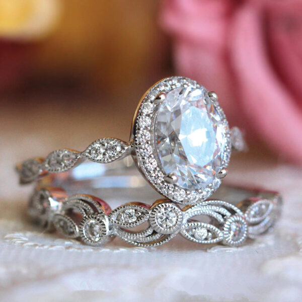 Women's Retro Pattern Plated Alloy Ring - Image 3