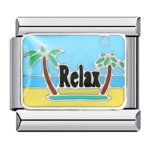 Leisure Vacation Welding Dripping Oil DIY Italian Module Bracelet - Image 2