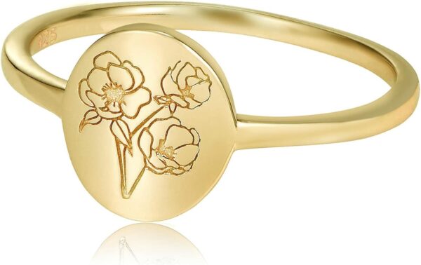 S925 Sterling Silver Women's Creative Flower Ring - Image 7
