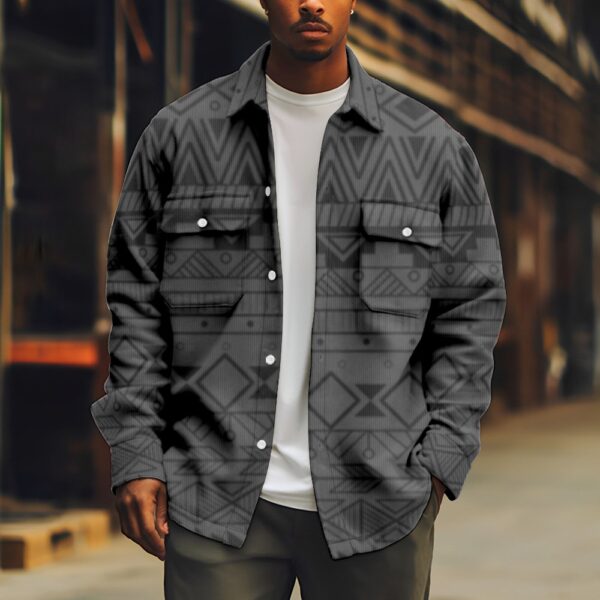 Fashion Individual Casual Printed Men's Jacket - Image 4