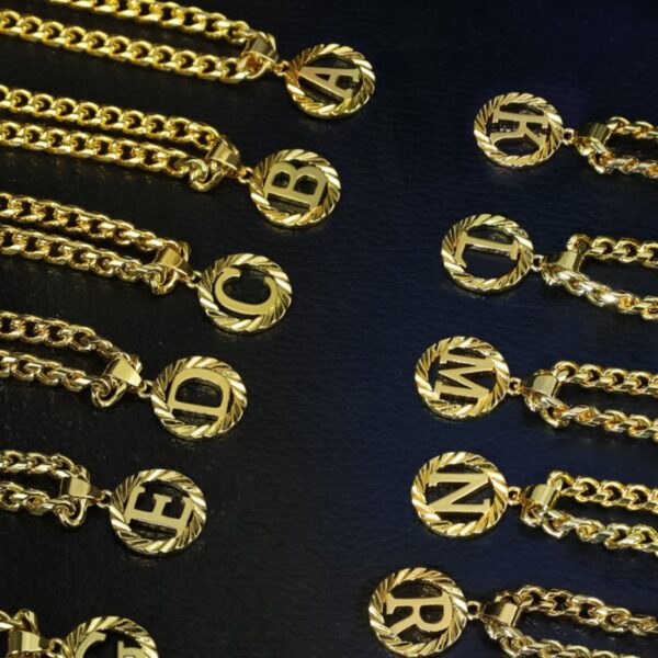 Simple Style Round 26 Letter Necklace - Image 2