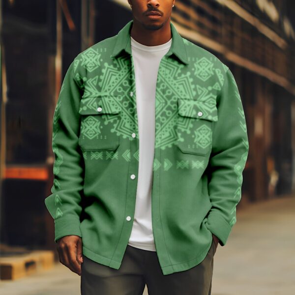 Fashion Individual Casual Printed Men's Jacket - Image 3