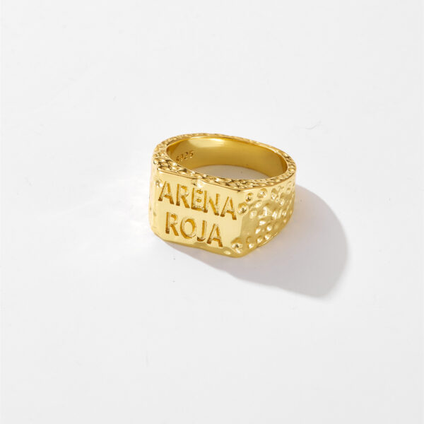 Women's Creative Fashion English Printing Ring - Image 7