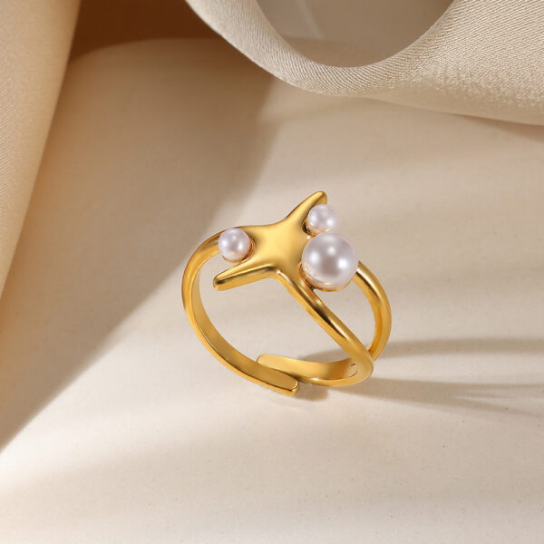 Light Luxury Exaggerated Niche Stainless Steel Ring - Image 10