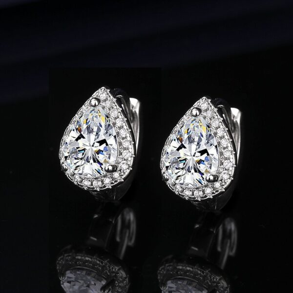 Stylish Round Frosty Style Earrings - Image 2