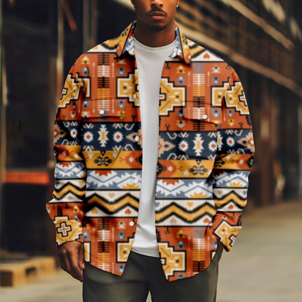 Fashion Individual Casual Printed Men's Jacket - Image 7