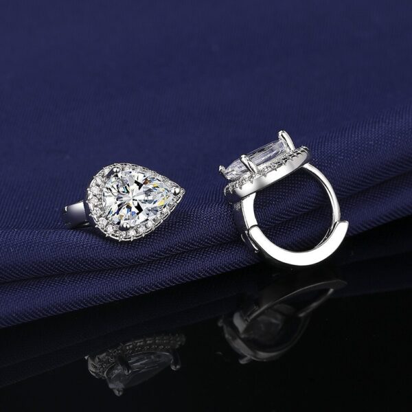 Stylish Round Frosty Style Earrings - Image 3