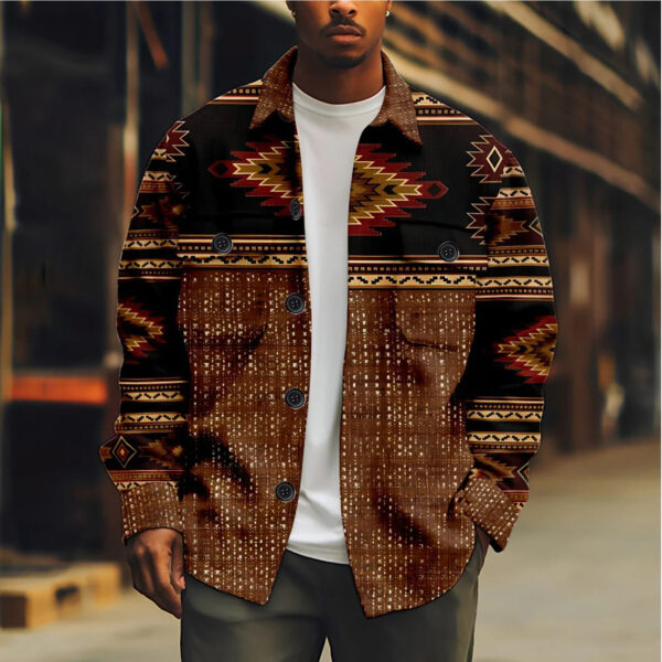Fashion Individual Casual Printed Men's Jacket - Image 10
