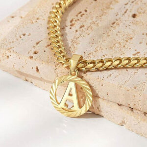 Simple Style Round 26 Letter Necklace